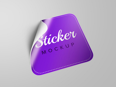 Sticker mockup template