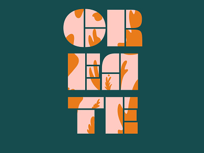 create colors creative design green illustration typography typography design