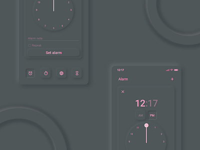 Clock Mobile app - UI Design