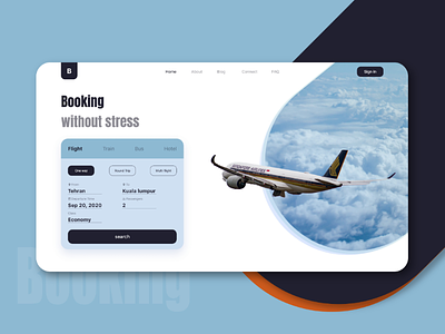 Booking website - UI design