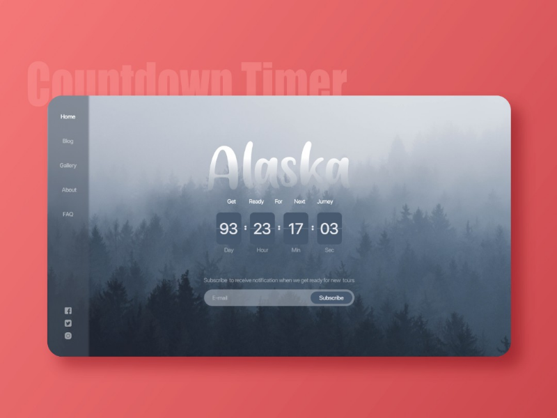 Countdown Timer - UI Design by Amir Tavana on Dribbble