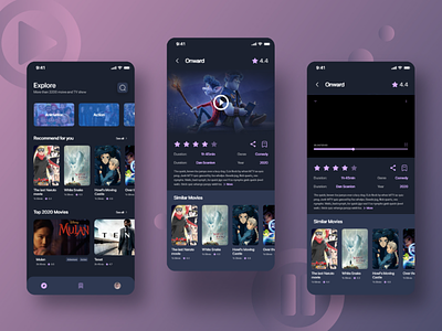 TV app - UI design
