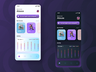 E-learning app - UI design
