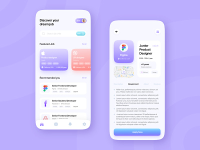 Job Finder App - UI Design