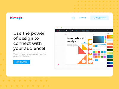 Inkmagik - Online Graphic Design Tool app design designing graphic design graphic design tool product design templates ui ux