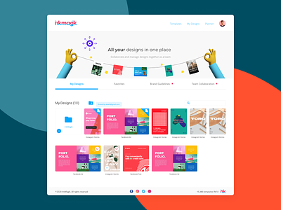 Inkmagik - Online Graphic Design Tool design graphic design graphic design tool home page illustration marketing product design template design