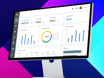 Investment Tracking Platform assets tracking bonds management design dashboard design finance dashboard funds management dashboard investment product design stocks management dashboard ui ux