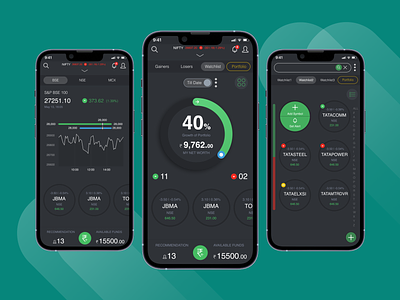 Share Trading Platform : mobile app design app finance fintech mobile app portfolio stock market app stocks trading trading app ui ux