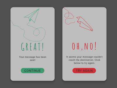 Daily UI 11 - Flash Message app daily 100 challenge dailychallenge dailyui day11 design flash message paper planes ui uid uidesign ux