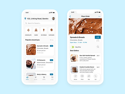 Dessert - Mobile App delivery app food foodanddrink fooddelivery ios iphone11pro