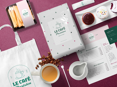 Branding - Café branding illustration logo logo design packaging