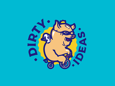 Dirty Ideas art biker colors design illustration illustrator king letters pig piggy type typography vector
