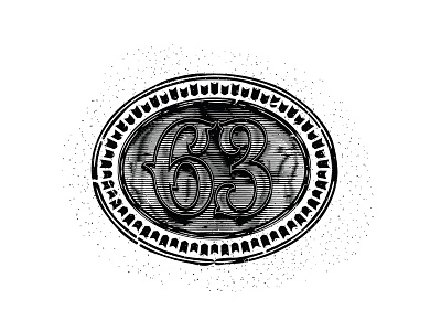 63 6 art black branding bw design digital illustration engraving illustration illustrator lettering letters numbers six three type typography vector victorian victoriantype