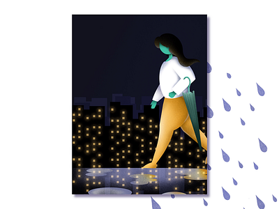 Rain stops illustration