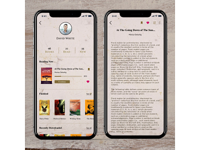 Readerz:- Book Reading App (part-02) book app book reader design ui