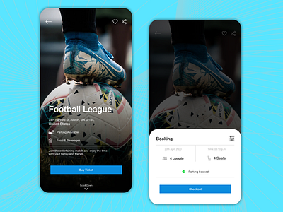 Football League App app design application design checkout page design football app modern design ui ui design ui designs uiux ux