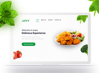 JIFFY :- PLAN YOUR DAY. day planner design event food app food app foodapp ui website hero page