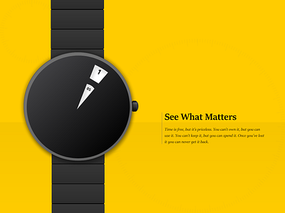 Time: See what matters design time ui ui watch design