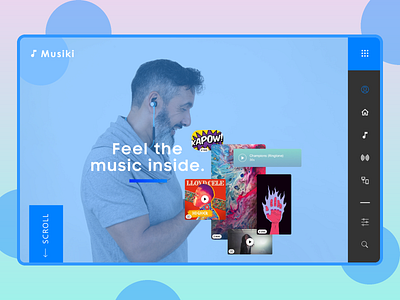 Music Sharing Website Concept
