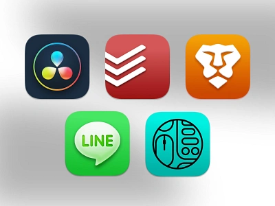 MacOS Big Sur Icons big sur brave concept davinci resolve design dock icon icons icons pack icons set illustration line macos macos big sur theme todoist ui