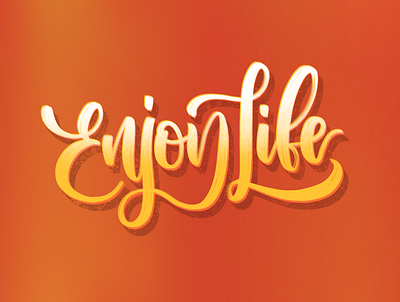 Enjoy Life calligraphy calligraphy artist concept design handlettering lettering lettering art procreate type typography
