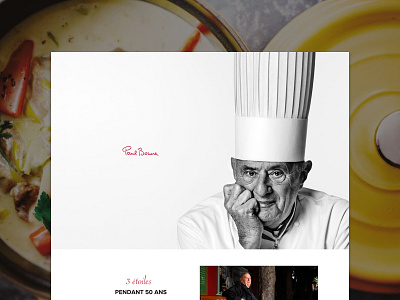 Paul Bocuse food homepage restaurant webdesign