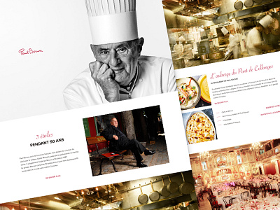 Paul Bocuse - Homepage cook food home landing restaurant ui webdesign