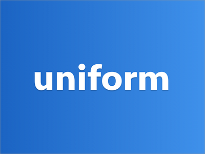 Uniform app blue font logo school sideproject university webdesign