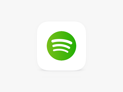 Spotify Icon IOS 8 app clean flat gradient icon ios iphone logo minimal spotify
