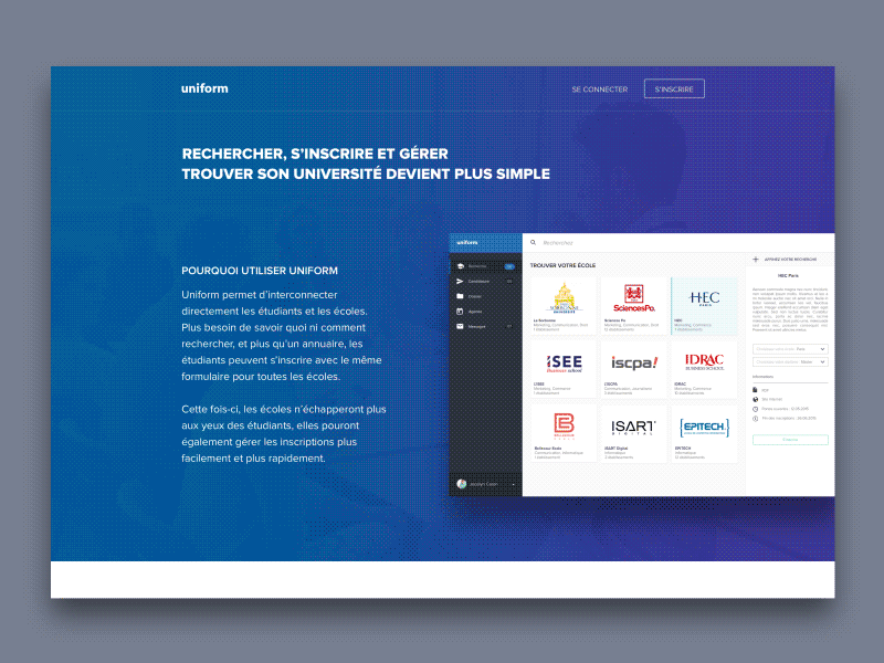 Uniform - Landing Page