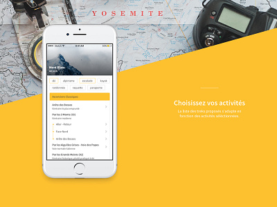 Trekkk - Concept App app ios map mountains navigation step travel