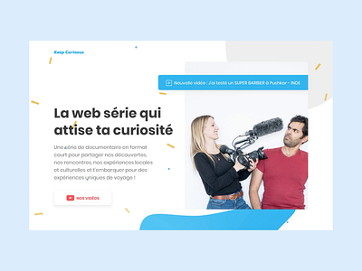 Keep Curioous — Homepage animation blue gif loading motion motion design transition transitions video
