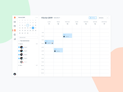 Agorapulse — Calendar app calendar figma week