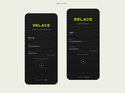 001 Sign Up app dailyui dailyui 001 timetravel ui ux