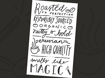 Spark Coffee Text artthattakespart design handlettering illustration magic organic procreate