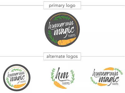 Homegrown Magic Farms Logo farming illustration inspiration logo logo design logo inspiration