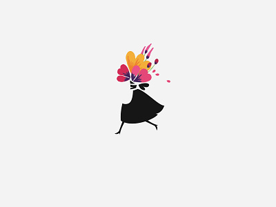 Florist brand identity branding branding design design floral florist girl logo logodesign