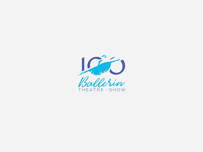 Ballet logo 100 ballerina brand identity branding design dancer lettering logo