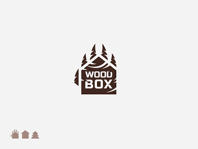 Foot logo brand identity branding design brutal design fir home logo