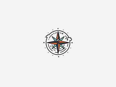 Camp logo brand identity camping compass forest logo vector