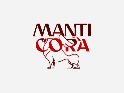 Manticora brand identity brutal girl illustration logo