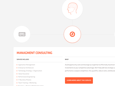 New Homepage brain compass f23 feature[23] keyboard management consulting orange technology