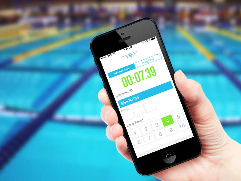 HydroXphere Time Screen feature23 ui design ux design interface design logo identity brand swimming swimmer water blue