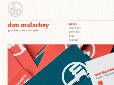 Dan Malarkey Site Redesign dan malarkey pixels redesign web