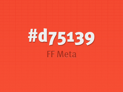 Just My Type color d75139 ff meta orange red orange ish type typography