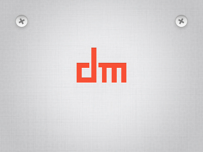 Logomark dan malarkey logo logo mark orange texture ui