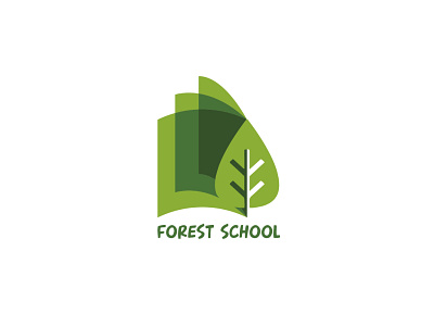 Logo - ForestSchool branding design forest logo school