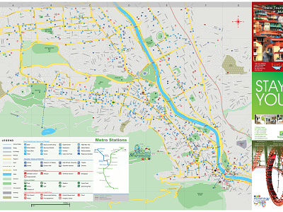 Tbilisi Map city guide coreldraw design maps vector
