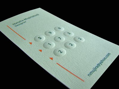 vizit card design emboss vizitcard