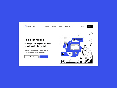 Tapcart - Shopify Mobile Commerce website concept